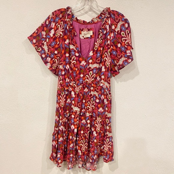 Anthropologie Robin Tiered Mini Dress Size Small EUC - Picture 2 of 5